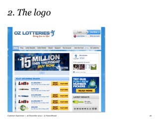 2. The logo
Customer Experience | 26 November 2015 | © FutureBrand 26
 