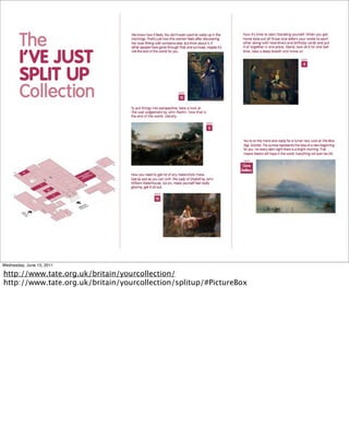 Wednesday, June 15, 2011

http://www.tate.org.uk/britain/yourcollection/
http://www.tate.org.uk/britain/yourcollection/splitup/#PictureBox
 