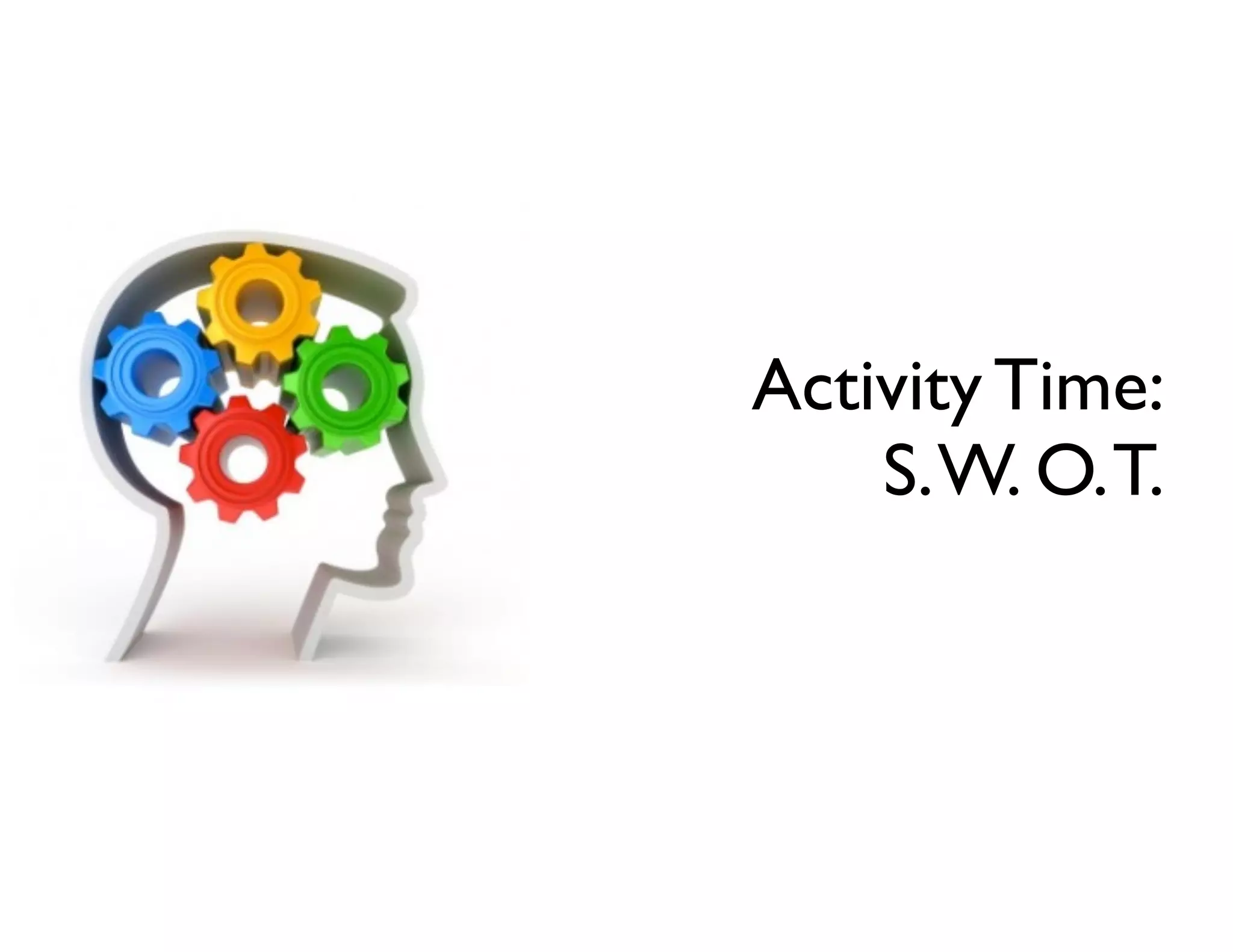Activity Time:
S. W. O. T.

 