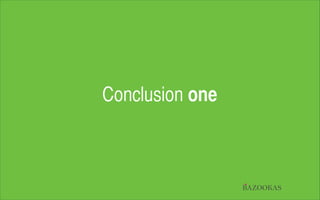 Conclusion one

BAZOOKAS

 