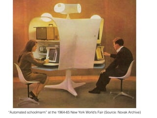 “Automated schoolmarm” at the 1964-65 New York World’s Fair (Source: Novak Archive)
 