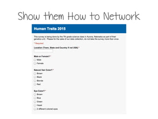 Show them How to Network
 