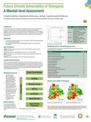 Future climate vulnerability of Telangana : A mandal-level assessment | PDF