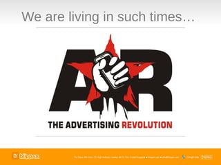 We are living in such times…
 