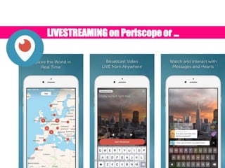 #MSMW2016 @KIRST_ENJ
LIVESTREAMINGon Periscopeor …
 