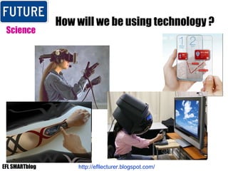 How will we be using technology ? Science http://efllecturer.blogspot.com/   EFL SMARTblog 