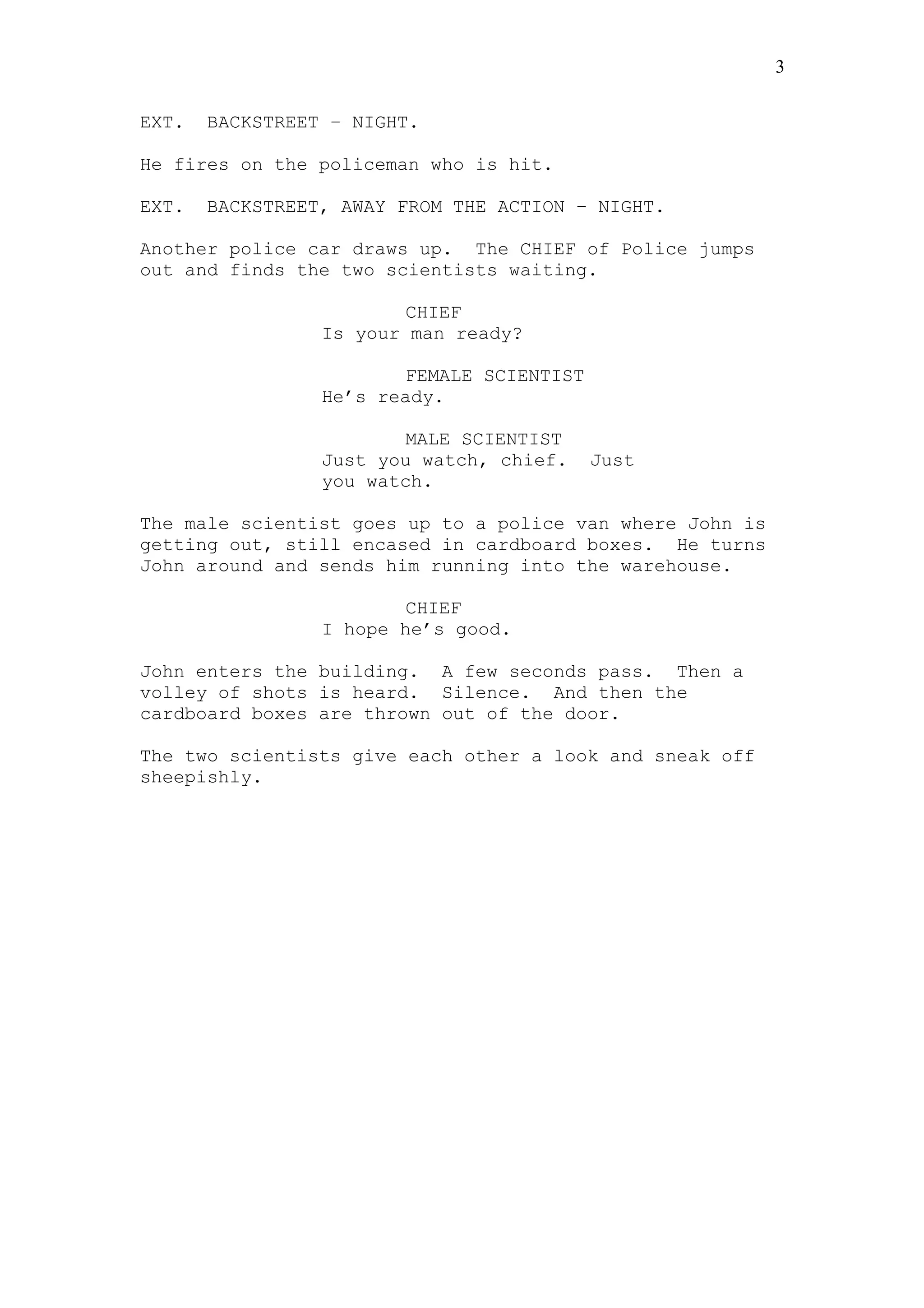 Future cop spec script | DOC | Crime & Harmful Acts to Individuals ...