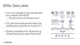 Timelier Making Data Timelier and More Reliable with Lakehouse Technology | PDF