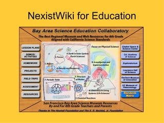 NexistWiki for Education
 