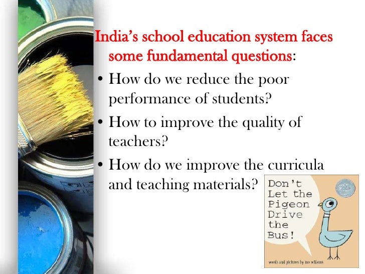 How can we improve education in india