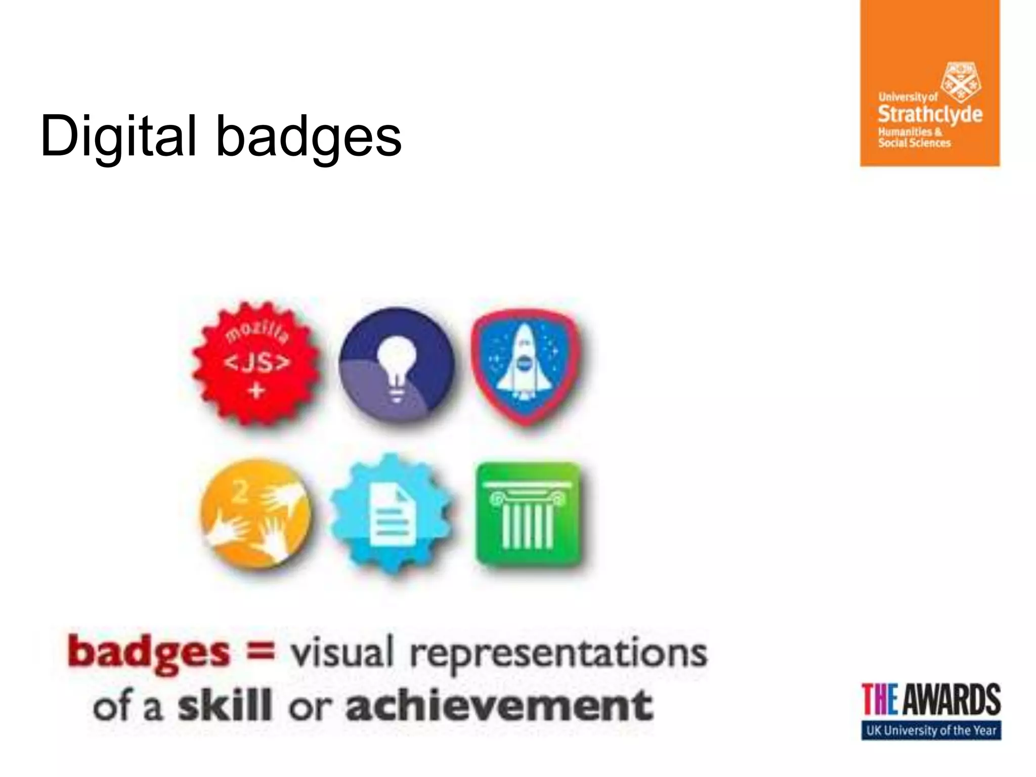Digital badges
 