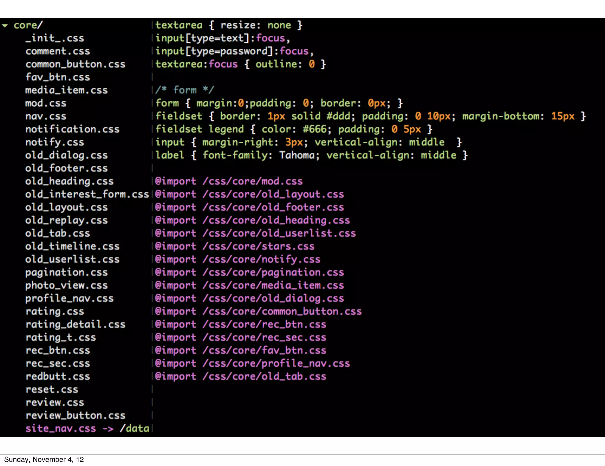 <link rel="stylesheet" type="text/css" href="http://l.yimg.com/zz/combo?nn/lib/metro/g/
 core_yui_3.4.2.css&nn/lib/metro/g/core_srvc_1.0.9.css&nn/lib/metro/g/core_mod_1.0.116.css&nn/
 lib/metro/g/fp/fp_widecc_0.0.23.css&nn/lib/metro/g/fp/fp_403_0.0.2.css&nn/lib/metro/g/
 masthead/masthead_0.2.141.css&nn/lib/metro/g/masthead/masthead_403_0.0.34.css&nn/lib/metro2/g/
 announcebar/announcebar_1.0.22.css&nn/lib/metro/g/contentcarousel/
 contentcarousel_widecc_0.0.12.css&nn/lib/metro/g/multimedia/multimedia_1.0.48.css&nn/lib/
 metro/g/contentcarousel/contentcarousel_news_0.0.10.css&nn/lib/metro/g/mostpopular/
 mostpopular_0.0.10.css&nn/lib/metro/g/marketindices/marketindices_widecc_0.0.9.css&nn/lib/
 metro/g/news/offlead_0.1.15.css&nn/lib/metro/g/news/news_accordion_0.1.83.css&nn/lib/metro/g/
 contentcarousel/contentcarousel_polls_0.0.37.css&nn/lib/metro/g/tuc/tuc_wave3_0.0.20.css&nn/
 lib/metro/g/tabbar/tabbar_0.0.45.css&nn/lib/metro/g/uicontrib/locdrop_widget_0.0.6.css&nn/lib/
 metro/g/mail/mail_0.0.44.css&nn/lib/metro/g/mail/mail_403_0.0.21.css&nn/lib/metro/g/fptoday/
 fptoday_widecc_0.0.20.css&nn/lib/metro/g/pa/pa_widecc_0.1.25.css&nn/lib/metro/g/pa/
 pa_detached_0.1.91.css&nn/lib/metro/g/pa/pa_add_0.1.68.css&nn/lib/metro/g/tts/
 tts_widecc_0.0.18.css&nn/lib/metro/g/footer/footer_0.1.79.css&nn/lib/metro/g/footer/
 subfooter_0.0.15.css" />




Sunday, November 4, 12
 