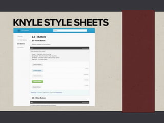 KNYLE STYLE SHEETS
 