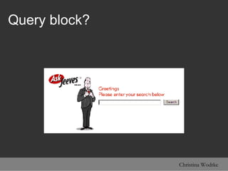 Query block? 