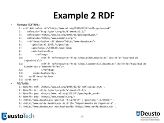 RDF Collections<br />RDF collections are used to describe groups that contains ONLY the specified members.<br />You cannot...