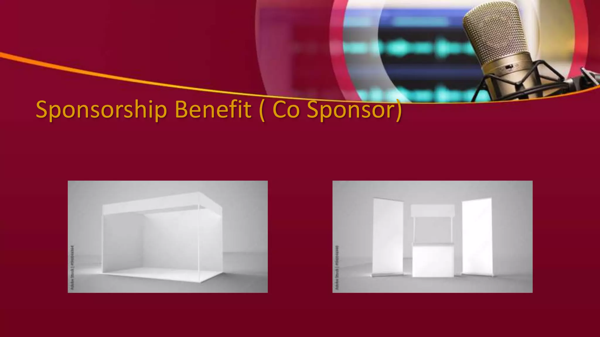 Sponsorship Benefit ( Co Sponsor)