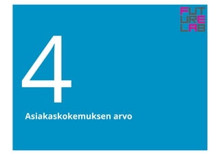 4Asiakaskokemuksen arvo
 