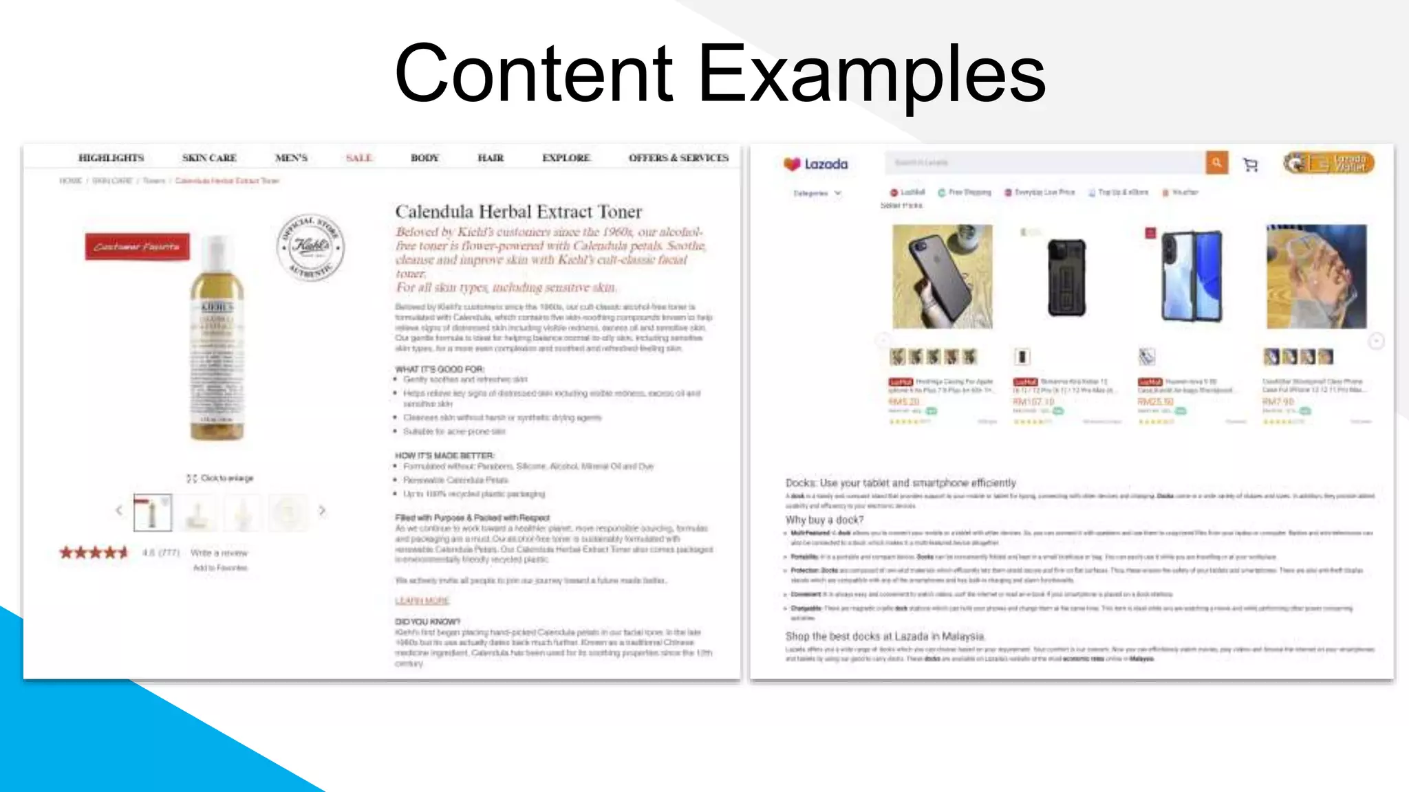 Content Examples
 