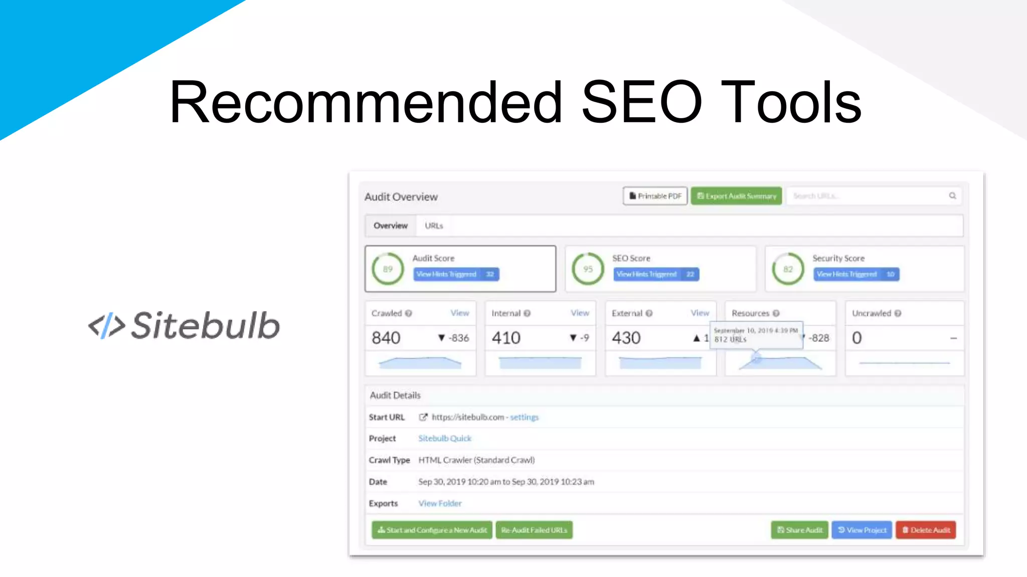 Recommended SEO Tools
 