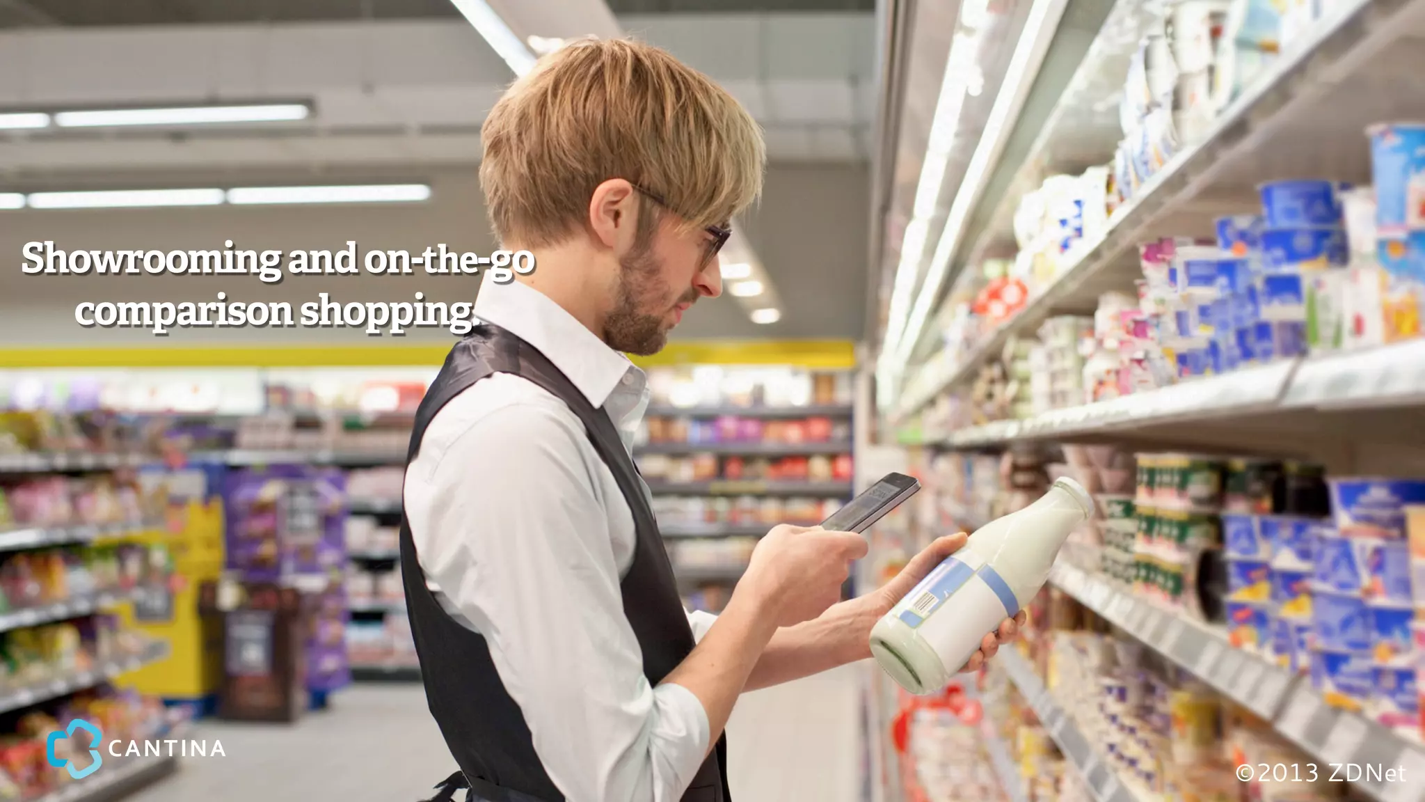 Showrooming and on-the-go
comparison shopping.
©2013 ZDNet