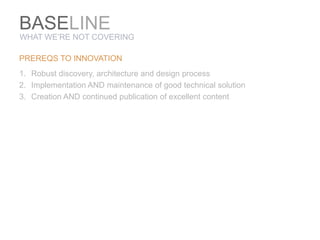 BASELINEESSENTIAL PREREQUISITES