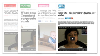 What a surprise, the World’s 
Toughest Job video is just a 
corporate pitch for greeting 
cards 
 