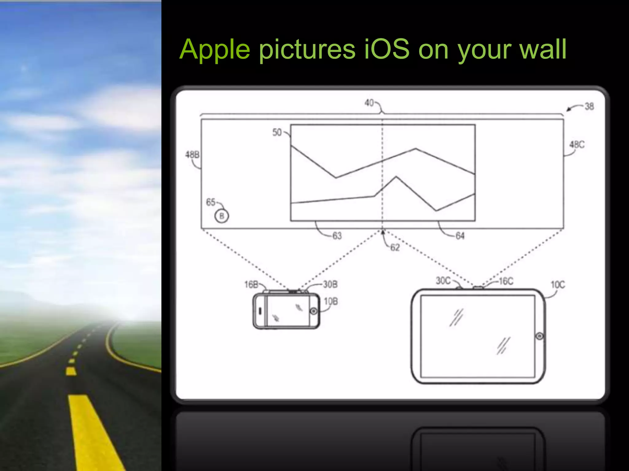 Apple pictures iOS on your wall
 