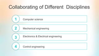 Collaborating of Different Disciplines
Computer science1
Mechanical engineering2
Electronics & Electrical engineering
3
Co...