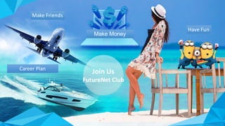Make Money
Have	Fun
Make	Friends
Career	Plan
Join	Us
FutureNet	Club
 