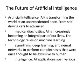 future of artificial intelligence and it's impact.pptx