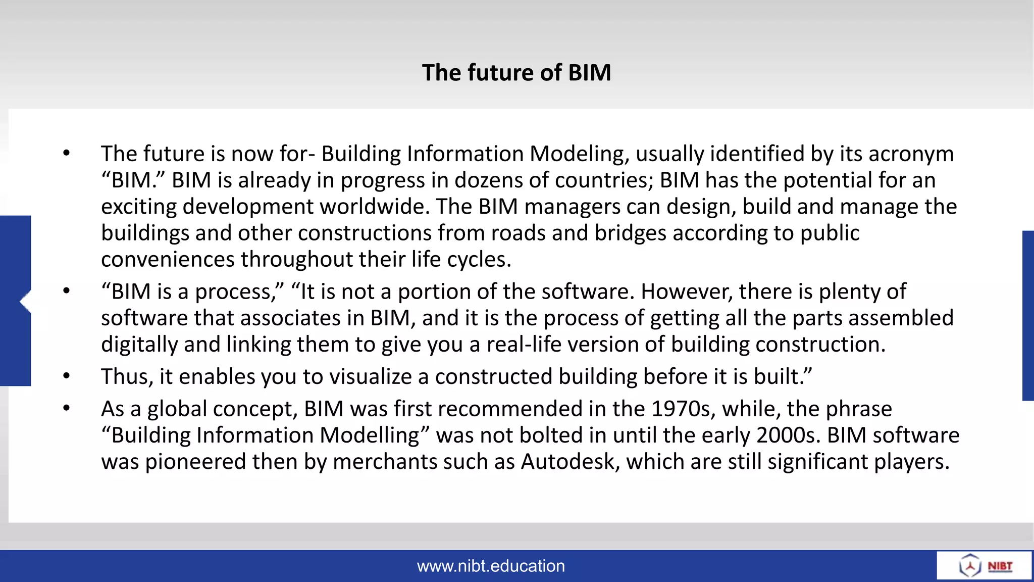 Explore the Future of BIM In India | PPTX