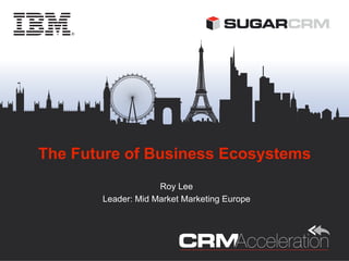 The Future of Business Ecosystems
                    Roy Lee
       Leader: Mid Market Marketing Europe
 
