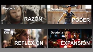 Desde el
PODER
Desde la
EXPANSIÓN
Desde la
REFLEXIÓN
Desde la
RAZÓN
 