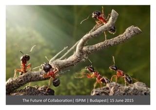 The	
  Future	
  of	
  Collabora/on|	
  ISPIM	
  |	
  Budapest|	
  15	
  June	
  2015	
  
 
