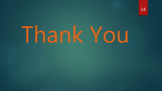 Thank You
14
 