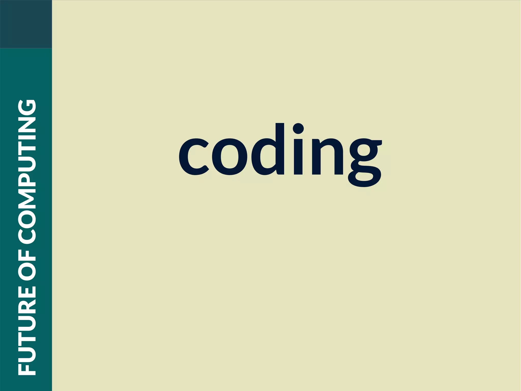 coding
FUTUREOFCOMPUTING
 