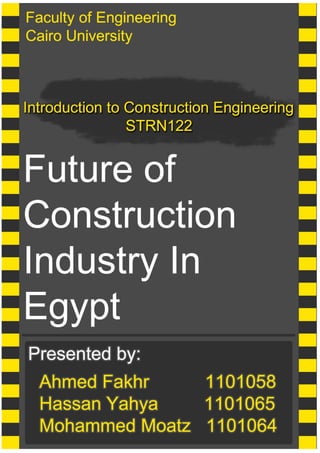 Future of construction industry in Egypt | PDF