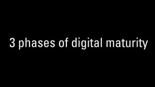 3 phases of digital maturity
 