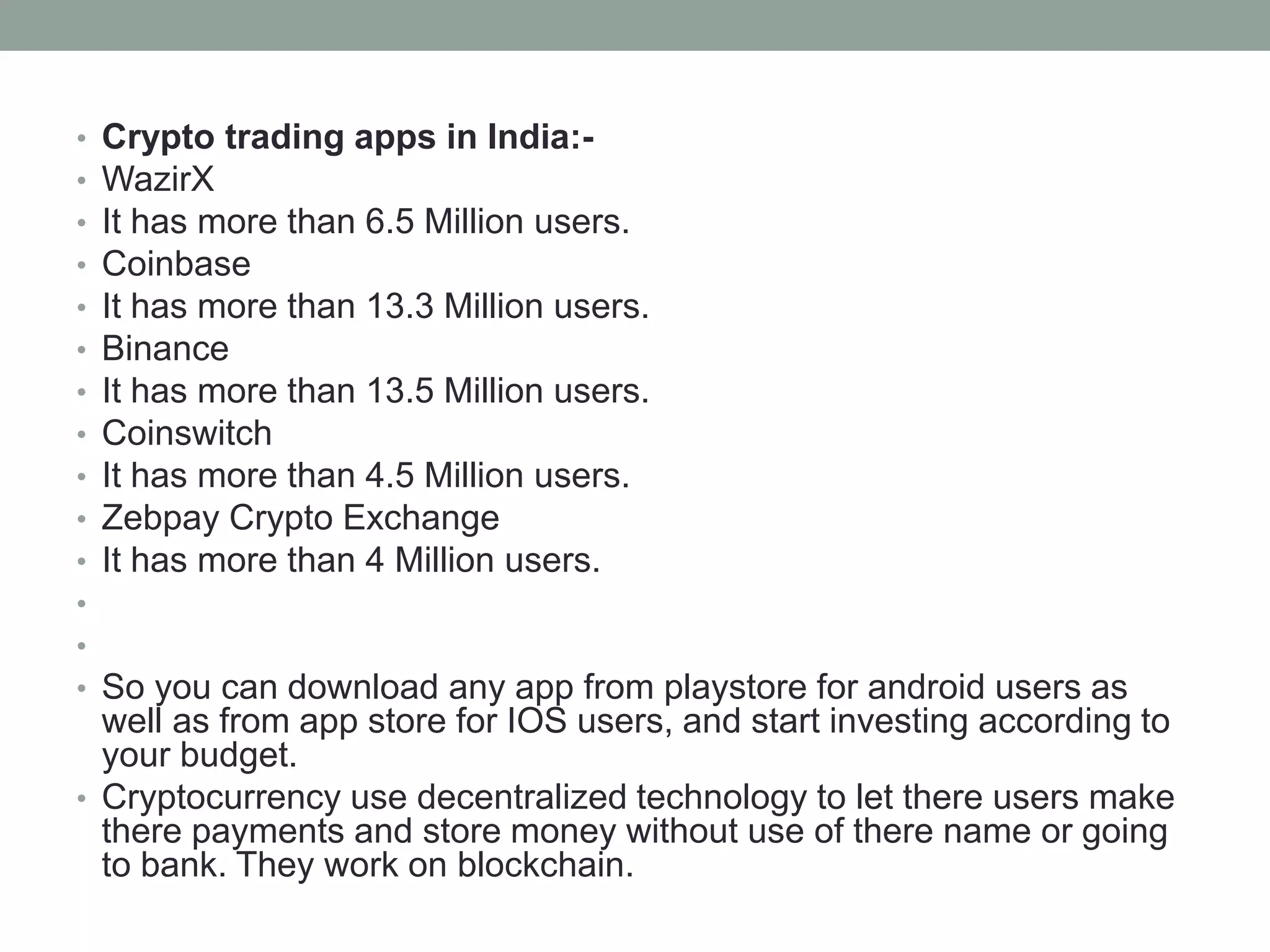 Future of crypto currency in india | PPTX