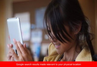 Google search results made relevant to your physical location
 