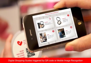 Digital Shopping Guides triggered by QR code or Mobile Image Recognition
 