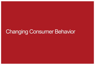 Changing Consumer Behavior
 