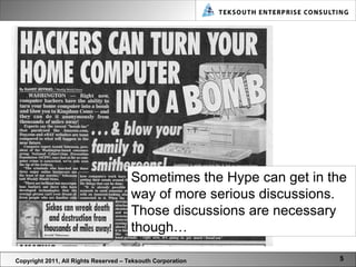 Copyright 2011, All Rights Reserved – Teksouth Corporation Sometimes the Hype can get in the way of more serious discussions. Those discussions are necessary though…  