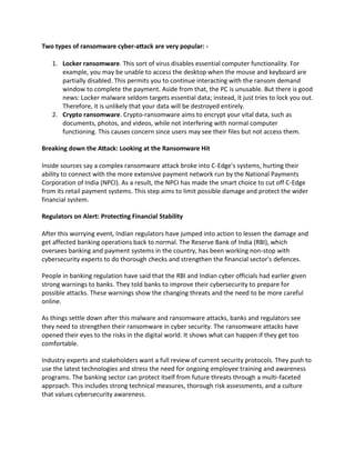 Mouse Ransome Demand Future Of Cybersecurity for Indian Banks Staying Ahead of Cyber Attacks.pdf