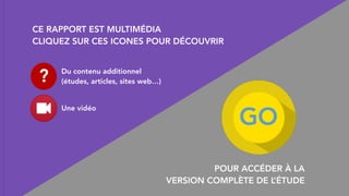 ©	HUB	Institute	All	rights	reserved
Texte	du	titre
CE RAPPORT EST MULTIMÉDIA
CLIQUEZ SUR CES ICONES POUR DÉCOUVRIR
POUR ACCÉDER À LA
VERSION COMPLÈTE DE L’ÉTUDE
GO
? Du contenu additionnel
(études, articles, sites web…)
Une vidéo
 