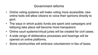 Future of democracy and civic innovation | PPTX