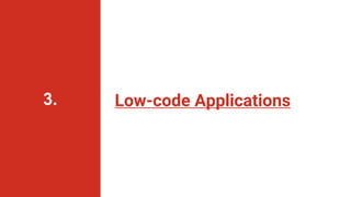 Low-code Applications
3.
 