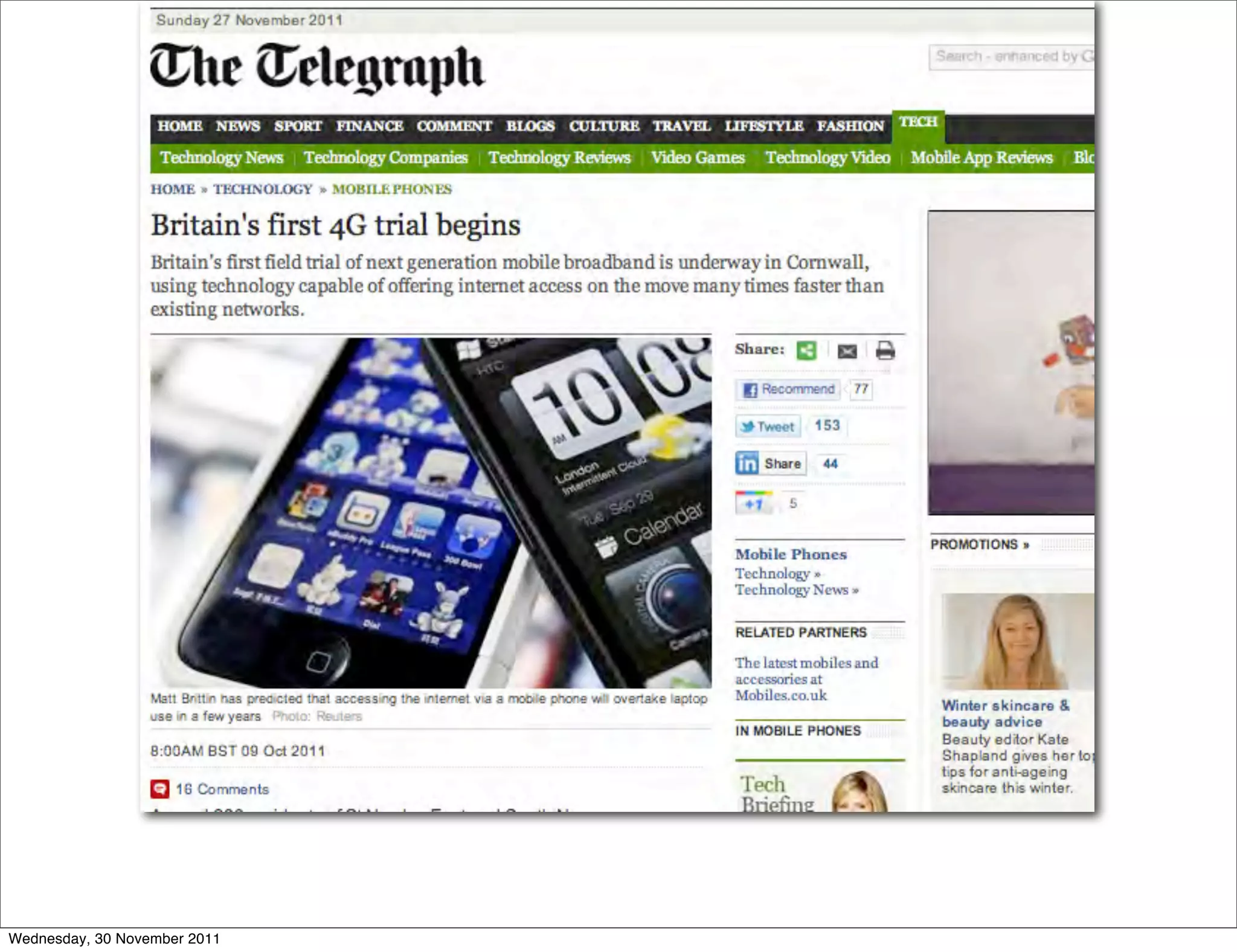 Wednesday, 30 November 2011
 