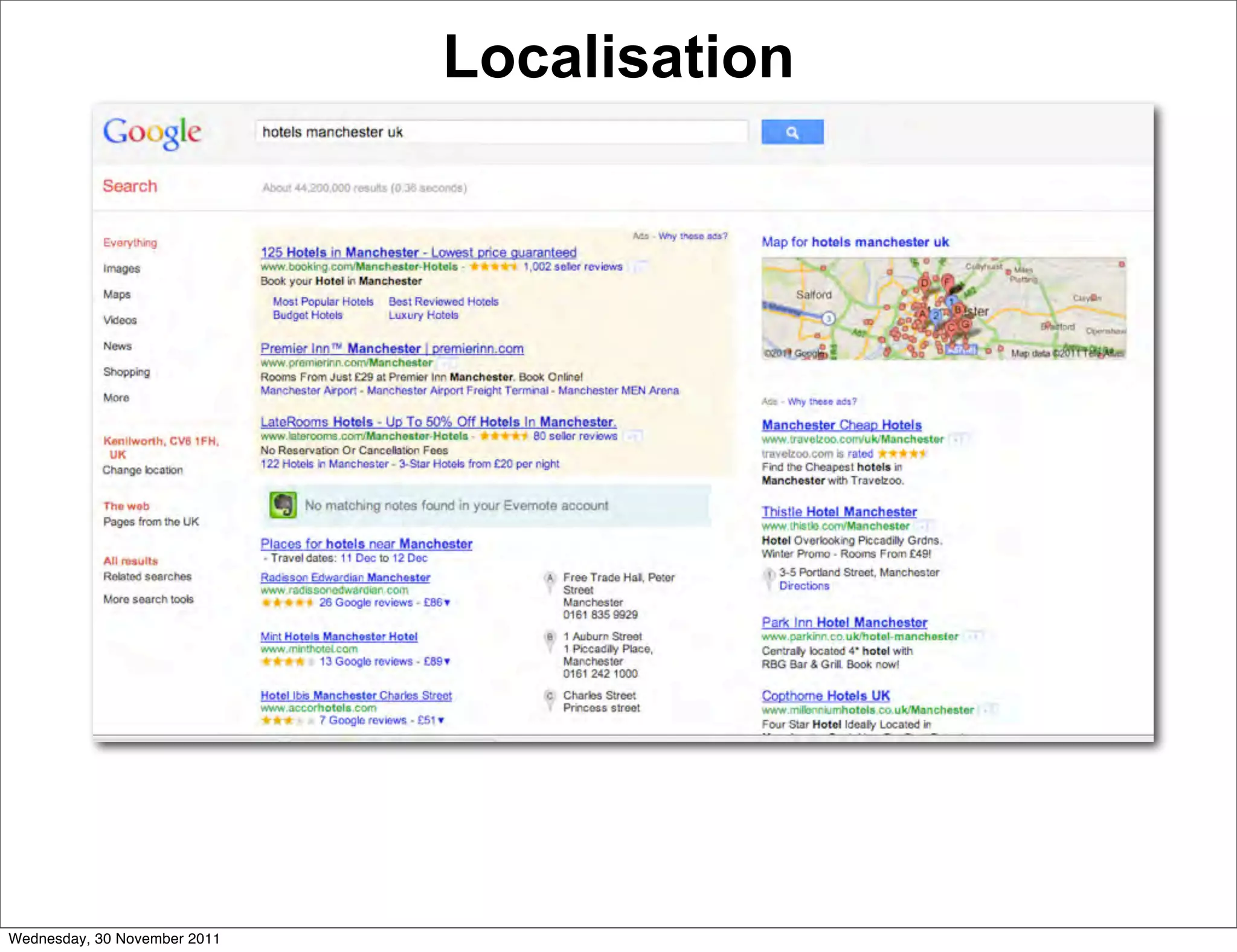 Localisation




Wednesday, 30 November 2011
 
