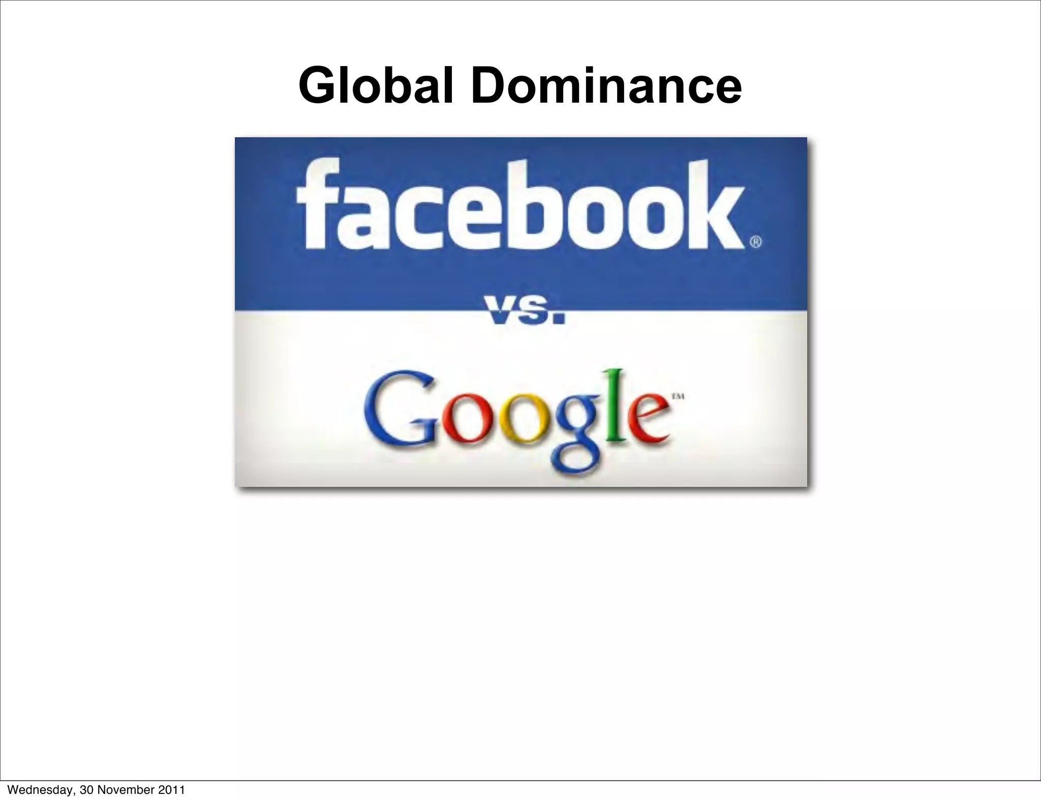 Global Dominance




Wednesday, 30 November 2011
 